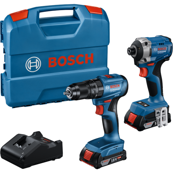 Set combinat GDR 18V-215 + GSB 185-LI + 2x2,0AH + GAL 18V-20 + carcasă Set combinat GDR 18V-215 + GSB 185-LI + 2x2,0AH + GAL 18V-20 + carcasă