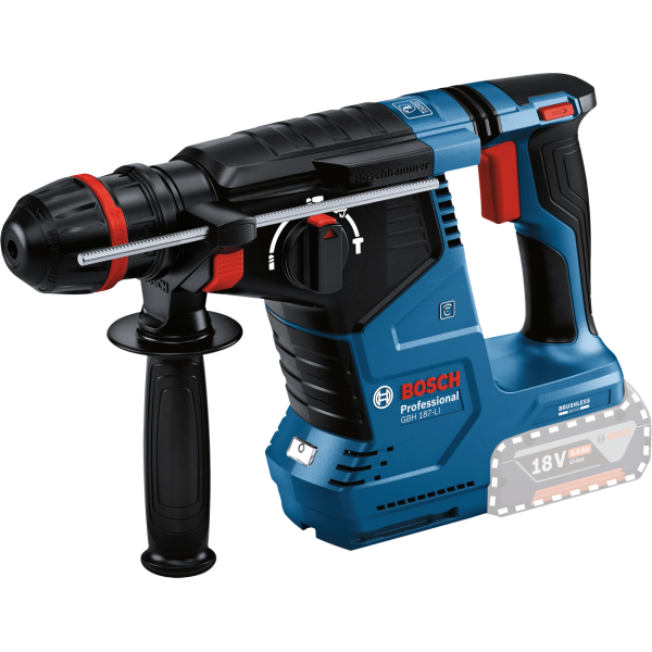 Ciocan rotopercutor cu acumulator cu o mandrină GBH 187-LI