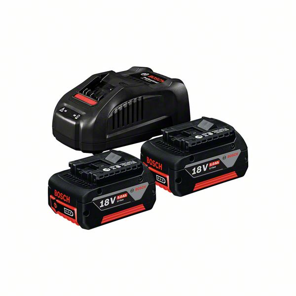 Starter Set 2 X GBA 18V 5.0AH + GAL 1880 CV
