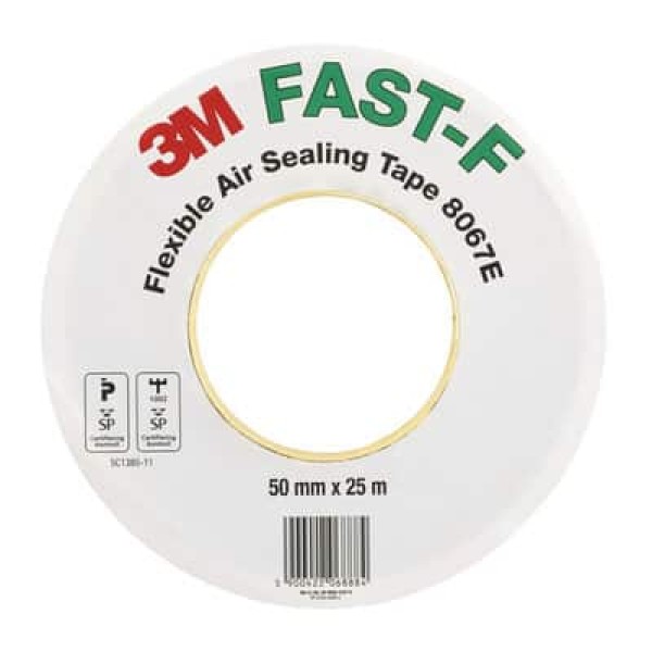 3M™ Flexible Air Sealing Tape 8067E - FAST F, Tan, 75 mm x 25 m, split liner