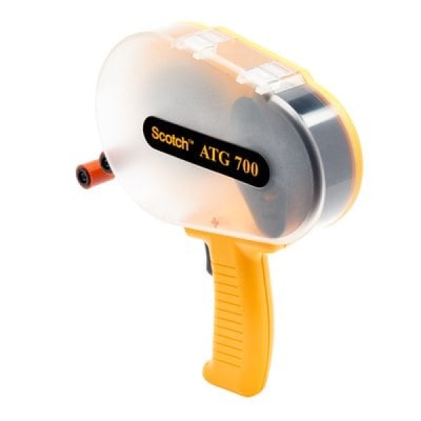 Scotch® ATG Adhesive Transfer Tape Gun ATG700, Yellow, Applicator, Model 19600