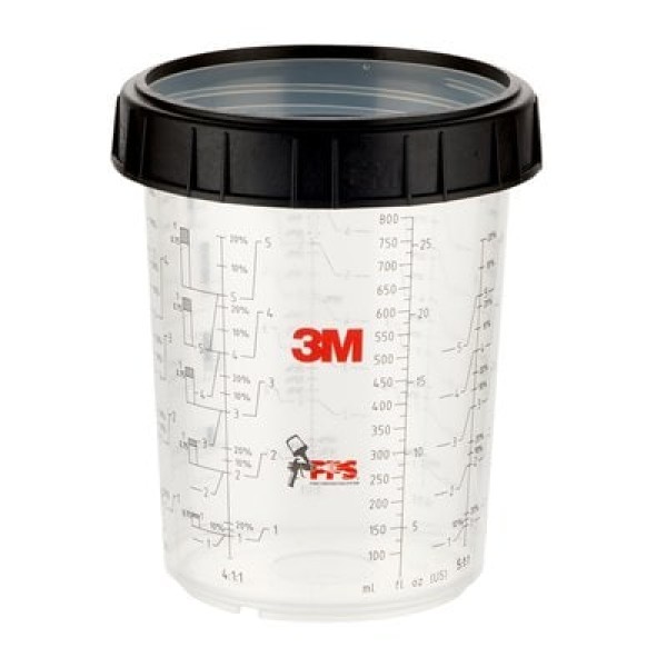 3M™ PPS™ Cup & Collar, Large, 850 ml, 16023