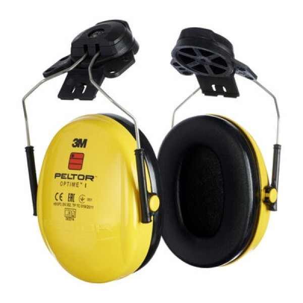 3M™ PELTOR™ Optime™ I Earmuffs, Yellow, Helmet Mounted, H510P3E-405-GU