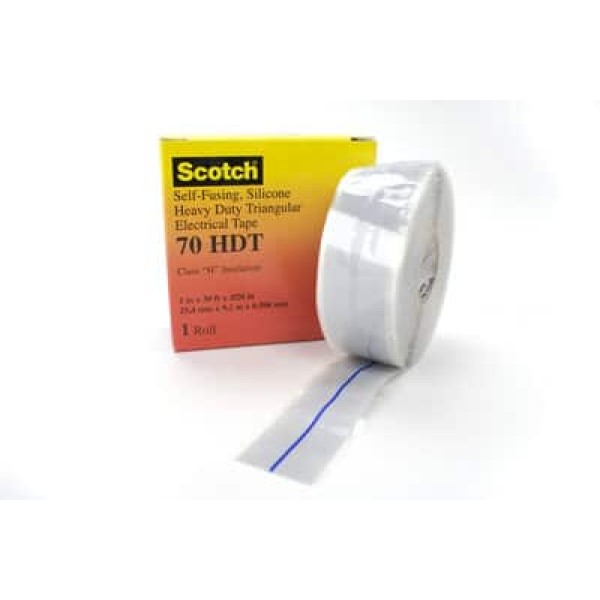 Scotch® Self-Fusing Silicone Rubber Electrical Tape 70 HDT, 25 mm x 9 m