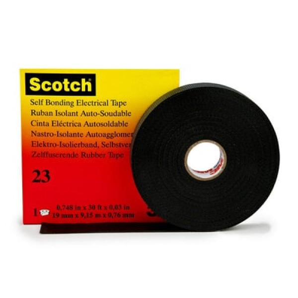 Scotch® Rubber Splicing Tape 23, 19 mm x 9.15 m, 0.76 mm