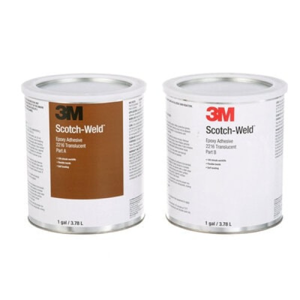 3M™ Scotch-Weld™ Epoxy Adhesive 2216, Translucent, Part B/A, 3.785 L, Kit