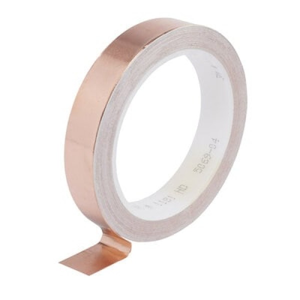 3M™ Copper Foil Shielding Tape 1181, MC19, 12 mm x 16.5 m