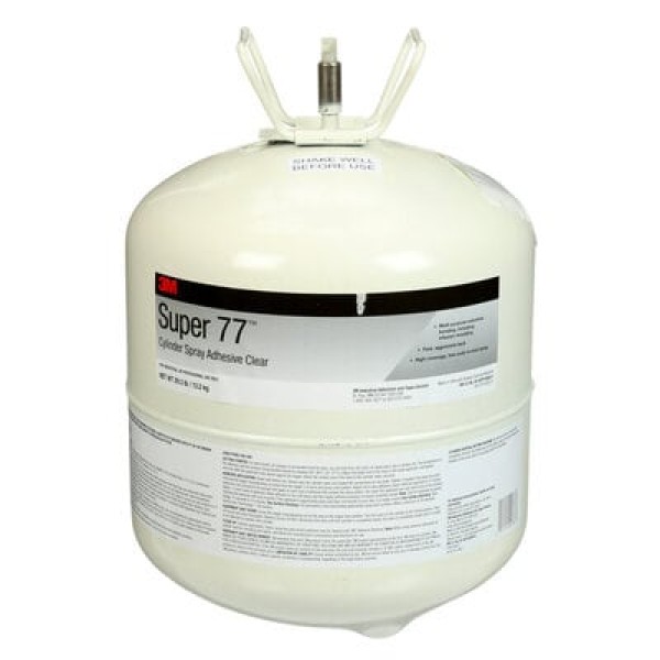 3M™ Super 77™ Multipurpose Spray Adhesive, Transparent, 13.2 kg Cylinder