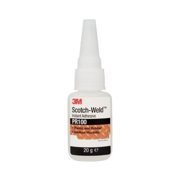 3M™ Scotch-Weld™ Plastic & Rubber Instant Adhesive PR100, Transparent, 10 x 20 g