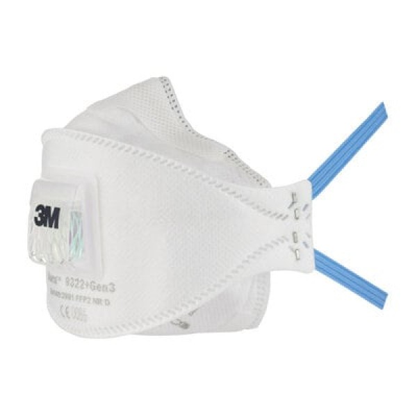 3M™ Aura™ Particulate Respirator, FFP2, Valved, 9322+Gen3