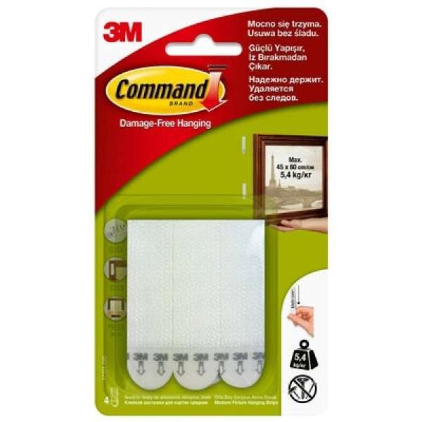 Command™ Medium White Picture Hanging Strips 17201-CIS
