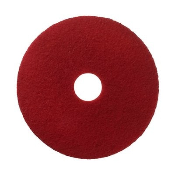 Scotch-Brite™ Floor Pads, Red, 254 mm, 5/Case