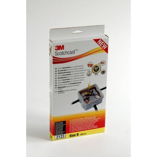 3M™ Scotchcast™ Re-enterable Electrical Insulating Resins, SC 2123, Size D, 659 ml, 10 KIT/CASE