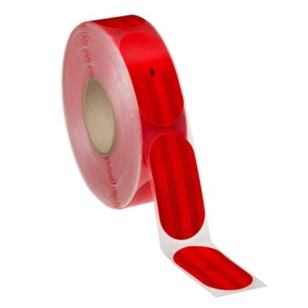 3M™ Diamond Grade™ Segmented Tanker Markings 983-72 S, Red, Segmented, with ECE 104 mark, 50 mm x 50 m, 107 mm x 50 mm Stikers