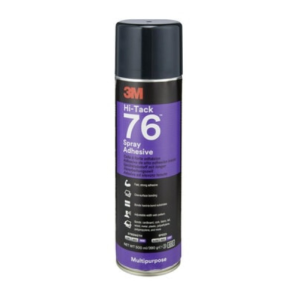 3M™ Hi-Tack 76 Spray Adhesive, Creme, 500 ml