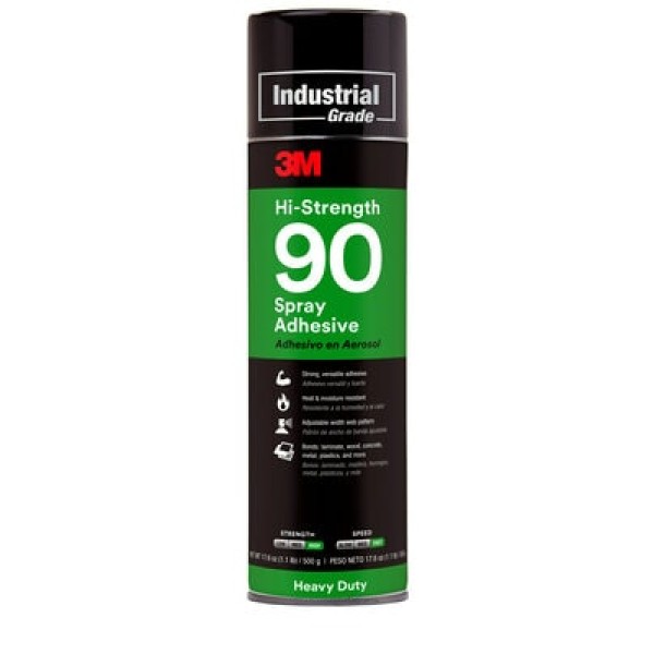 3M™ Hi-Strength 90 Spray Adhesive, Transparent, 500 ml
