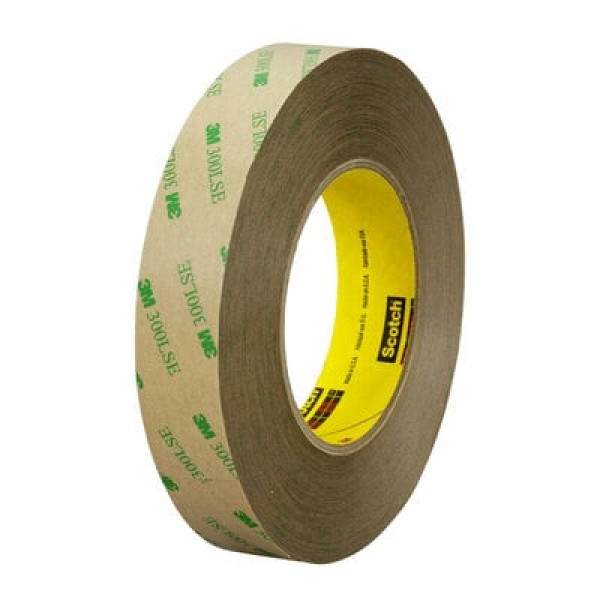 3M™ Double Coated Tape 93010LE, Transparent, 1372 mm x 55 m, 0.15 mm