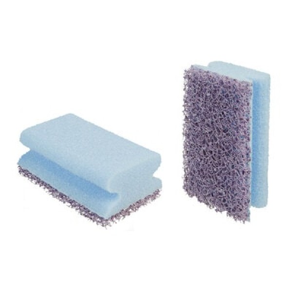 Scotch-Brite™ Heavy Duty Low Scratch Nailsaver Sponges NS2020, Blue/Purple, 70 mm x 130 mm, 6/Pack