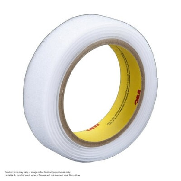 3M™ Fastener Hook SJ3526N, White, 15 mm x 45.7 m, 4.4 mm