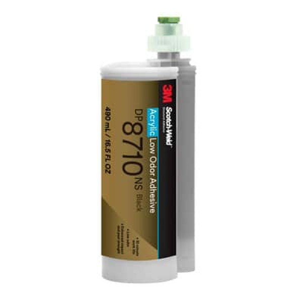 3M™ Scotch-Weld™ Low Odour Acrylic Adhesive DP8710NS, Black, 490 ml Duo-Pak