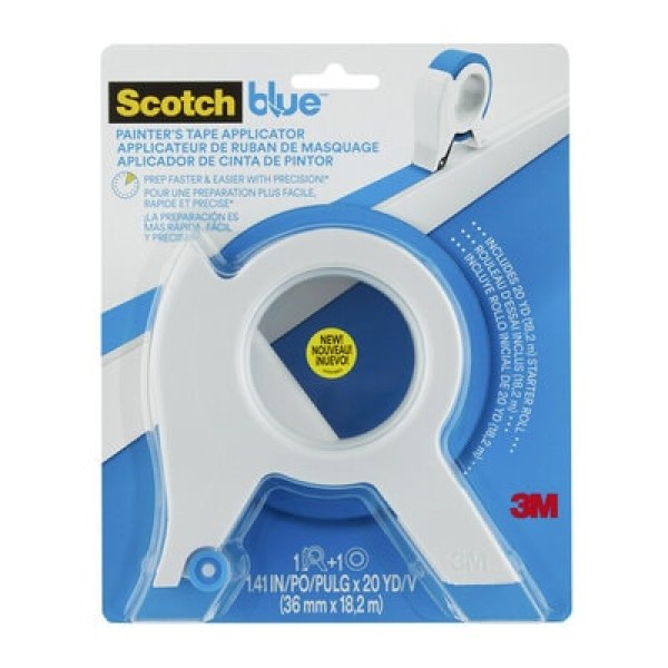 ScotchBlue™ Masking Tape Applicator TA3-SB-ESF2090 + 1 Roll of 2090 Masking Tape, 36mm x 18,2m
