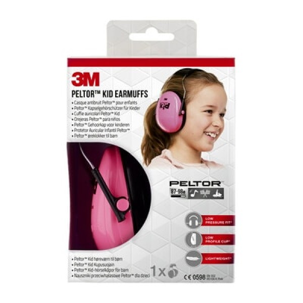 3M™ Peltor™ Kid Earmuff H510AK, pink (87-98 dB)