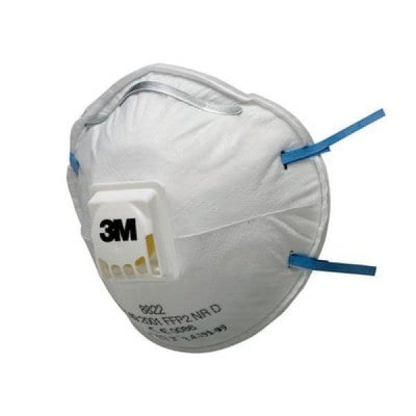 3M™ Particulate Respirator, FFP2, Valved, 8822