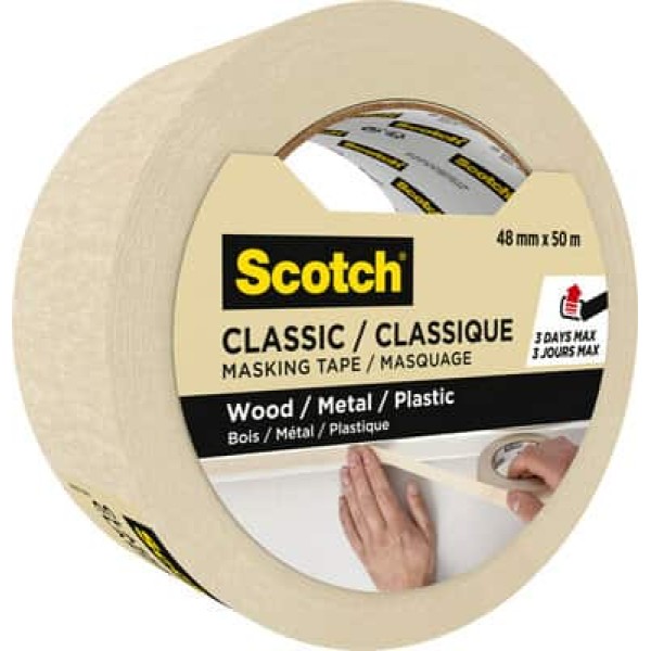 Scotch® Classic Masking Tape, 48mm x 50m