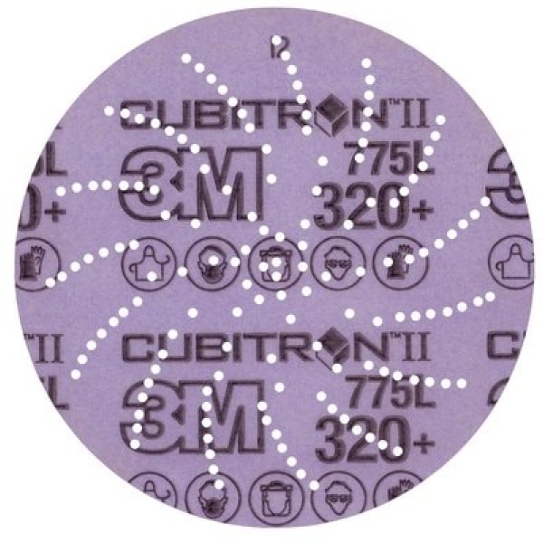 3M Xtract™ Cubitron™ II Film Disc 775L, 127 mm, 320+
 500LG, 50 per inner, 250 per case