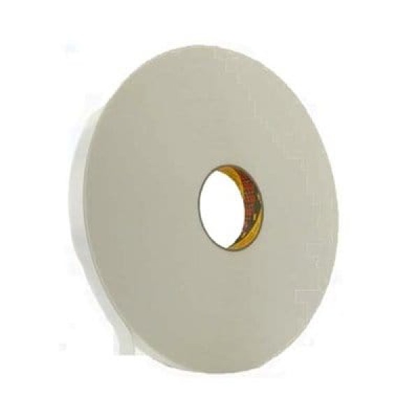 3M™ Double Coated Polyethylene Foam Tape 9546, White 12 mm x 66 m, 1.1 mm