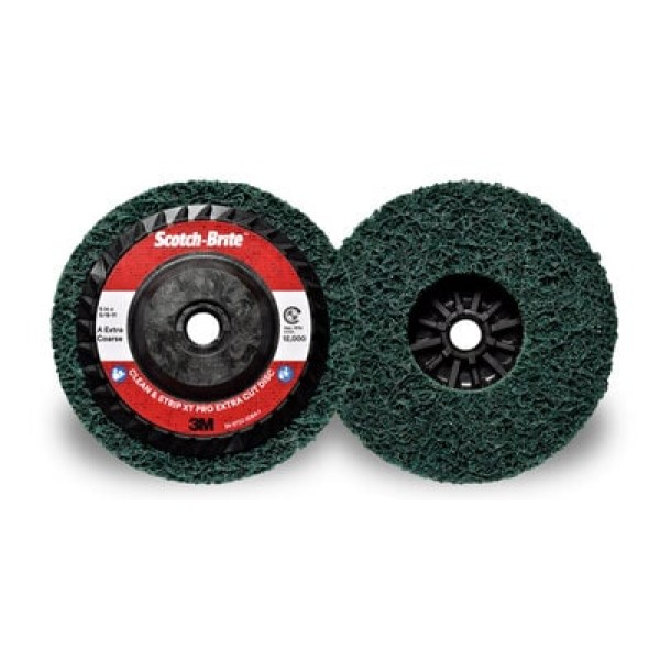 Scotch-Brite™ Clean and Strip XT Pro Extra Cut Disc XC-RD, 125 mm x M14, A XCRS, Green