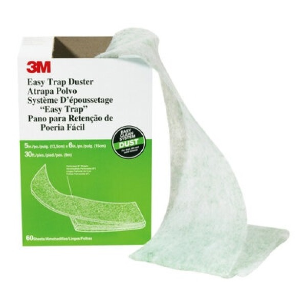3M™ Easy Trap™ Sweep & Dust Sheets, White, 8 in x 6 in x 125 ft, 1roll/case