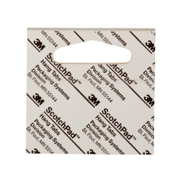 3M™ Hang Tabs 1075, Transparent, 50 mm x 50 mm