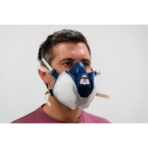 3M™ Reusable Respirator Overspray Guard for 3M™ Maintenance-Free Reusable Half Mask 4000+ Series, 400+