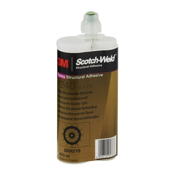 3M™ Scotch-Weld™ Epoxy Adhesive 7240 FR, Black, Part B/A, 400 ml