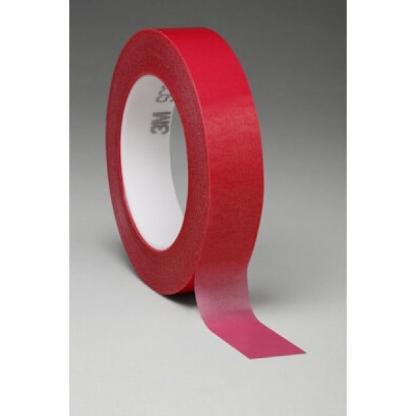 3M™ Circuit Plating Tape 1280 Red, 1219 mm x 65.8 m x 0,091 mm, 1 roll/case