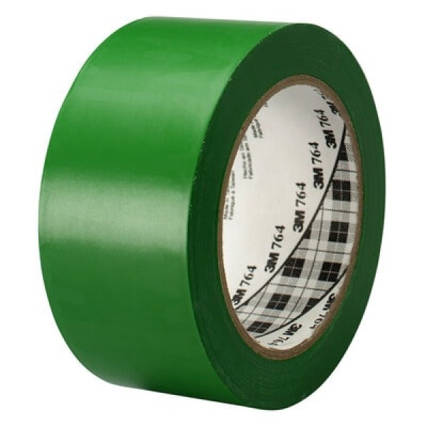 3M™ General Purpose Vinyl Tape 764, Green, 50 mm x 33 m, 0.13 mm