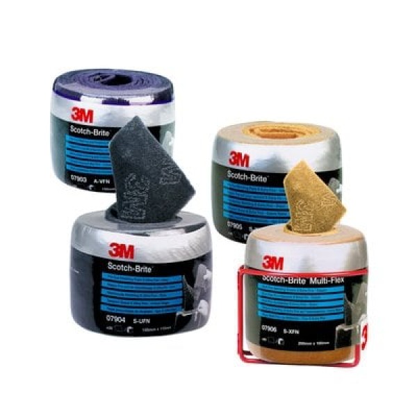 Scotch-Brite™ Hand Pad Pre-Cut on a Roll CF-SR, 150 mm x 115 mm, S UFN, Grey