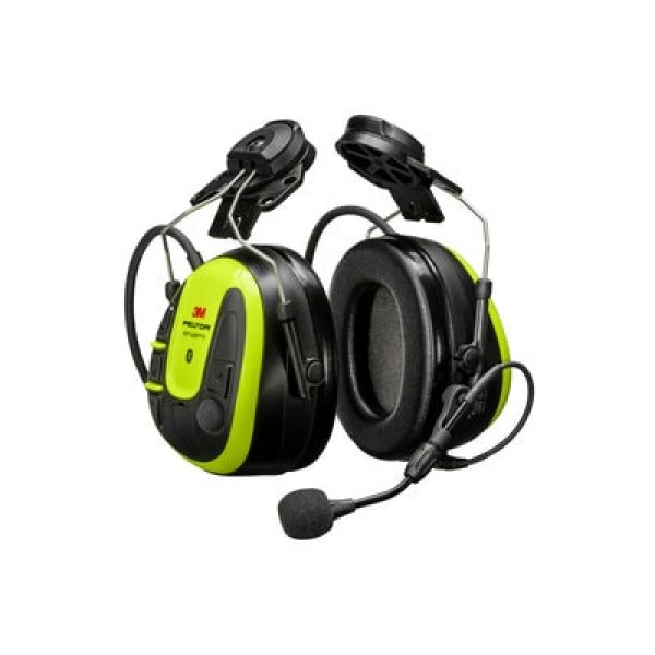 3M™ PELTOR™ WS™ ALERT™ X Headset, Bright Yellow Cups, Hard Hat Attached, Compatible with Mobile App, MRX21P3E4WS6