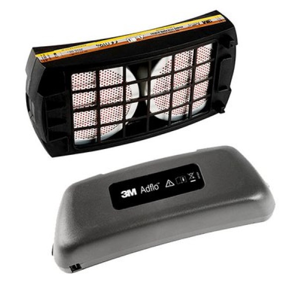 3M™ AdFlo™ Powered Air Respirator Filter and Battery Kit, A1B1E1 Filter and Heavy Duty Li-on Battery, 837301