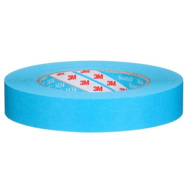 Scotch® High Performance Masking Tape 3434, Blue, 24 mm x 50 m, 07897