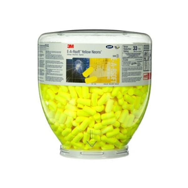 3M™ E-A-Rsoft™ Yellow Neons™ Earplugs Refill Bottle, PD-01-002