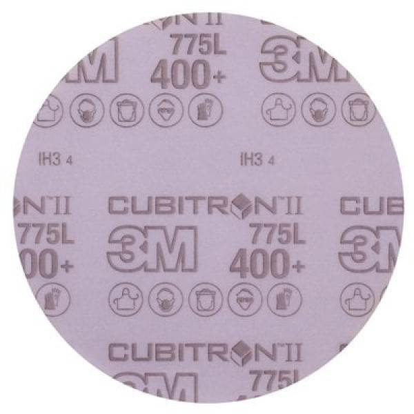 3M™ Cubitron™ II Hookit™ Film Disc 775L, 152 mm, No Hole, 400+