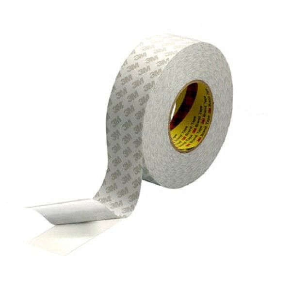 3M™ Double Coated Tape 9080HL, White, 1200 mm x 50 m, 0.16 mm