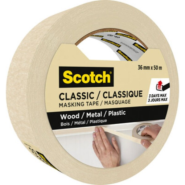 Scotch® Classic Masking Tape, 36mm x 50m