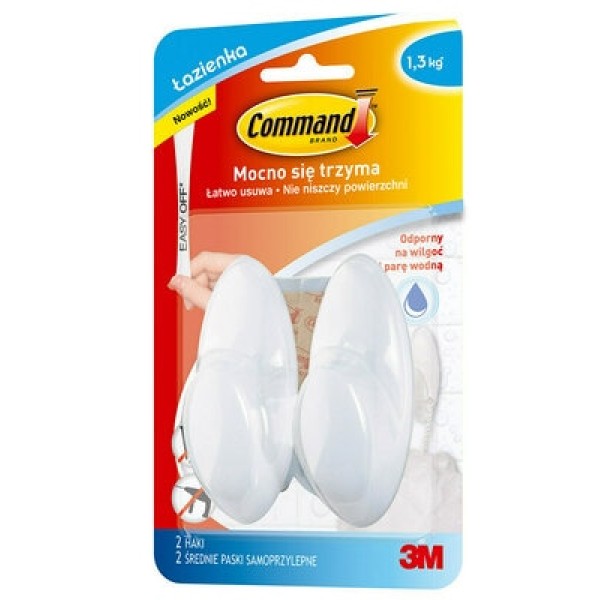 Command™ Medium Towel Hooks BATH-18