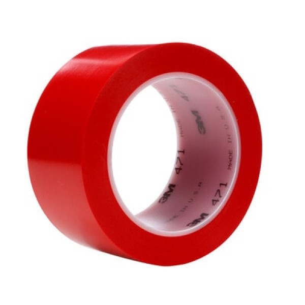 3M™ Vinyl Tape 471, Red, 50 mm x 33 m, 0.14 mm