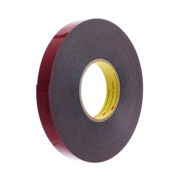 3M™ Acrylic Foam Tape GTE6208, Grey, 0.8 mm, 1180 mm x 66 m
