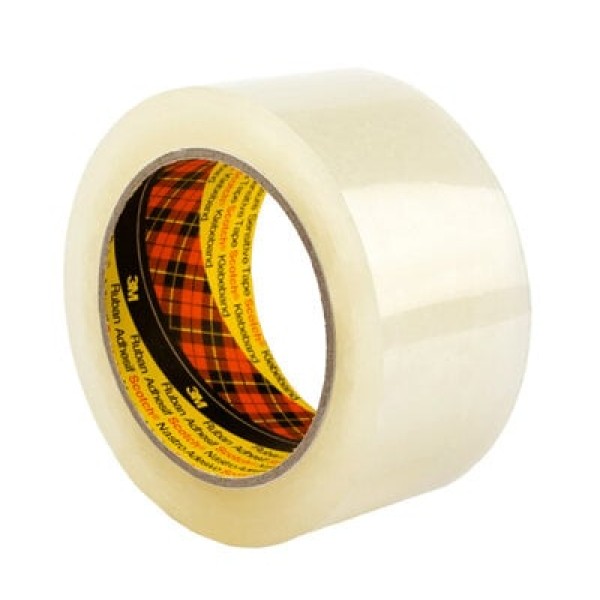 Scotch® Box Sealing Tape 313, Clear, 75 mm x 66 m, 0.065 mm