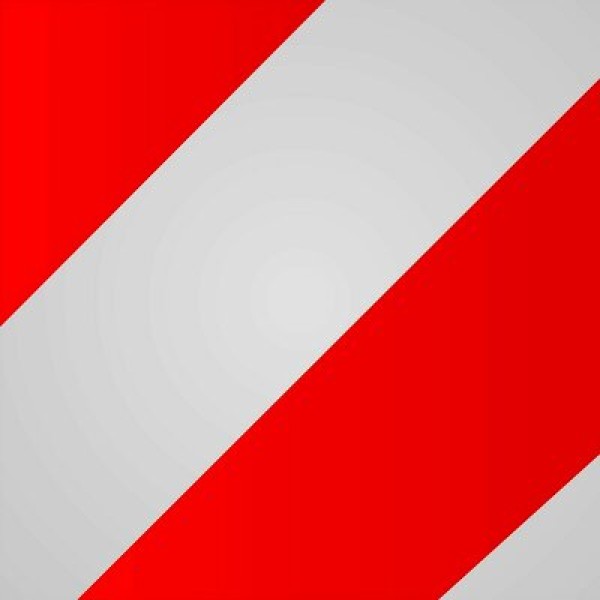 3M™ Vehicle Marking Sheeting 13057, Red/White, Left, 100 mm x 25 m